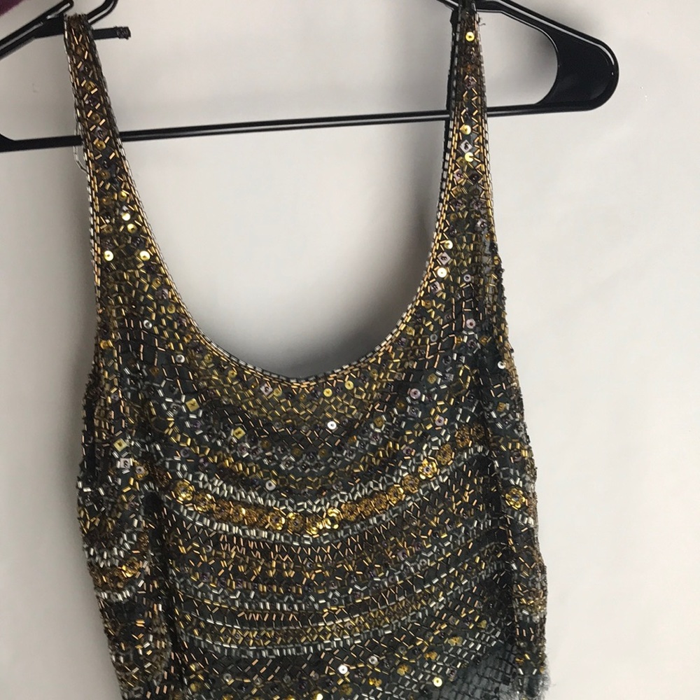Authentic YVES SAINT LAURENT Ysl sequin crop tank